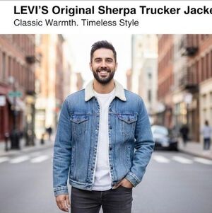 Levi's Classic Blue Sherpa Jacket